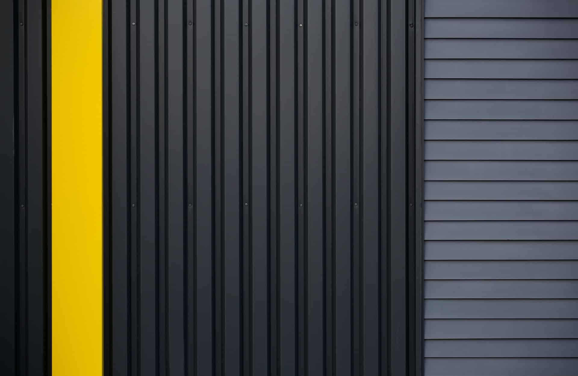 Storage unit black door